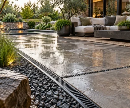 Choosing Patio Materials for Durability, Drainage, and Visual Balance