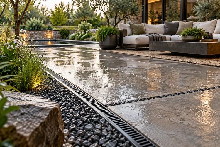 Choosing Patio Materials for Durability, Drainage, and Visual Balance